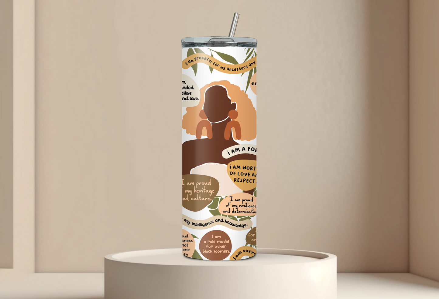 Black Girl Affirmations 20oz Tumbler