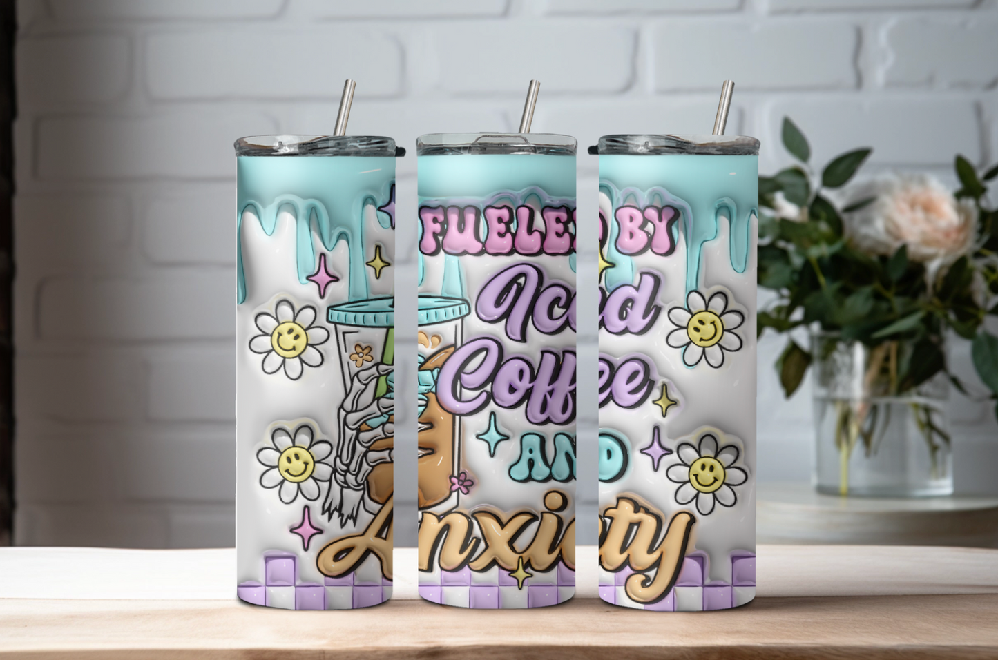 Iced Coffee & Anxiety 20oz Tumbler
