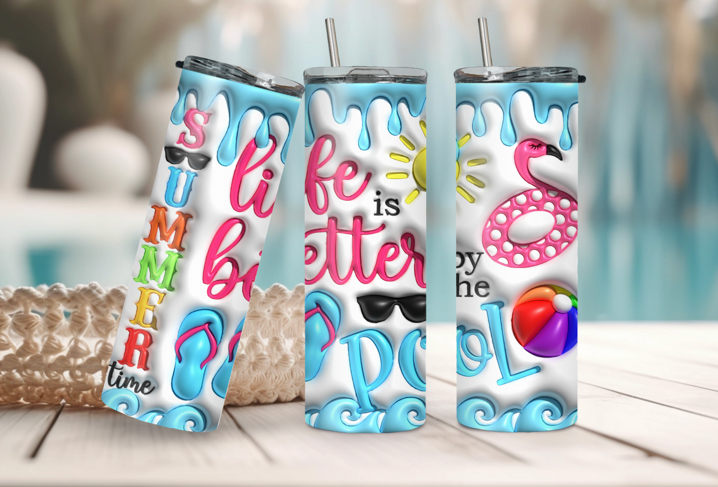 Life Is Better By The Pool 20oz Tumbler