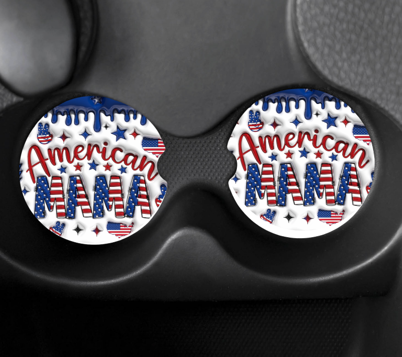 American Mama Car Coasters