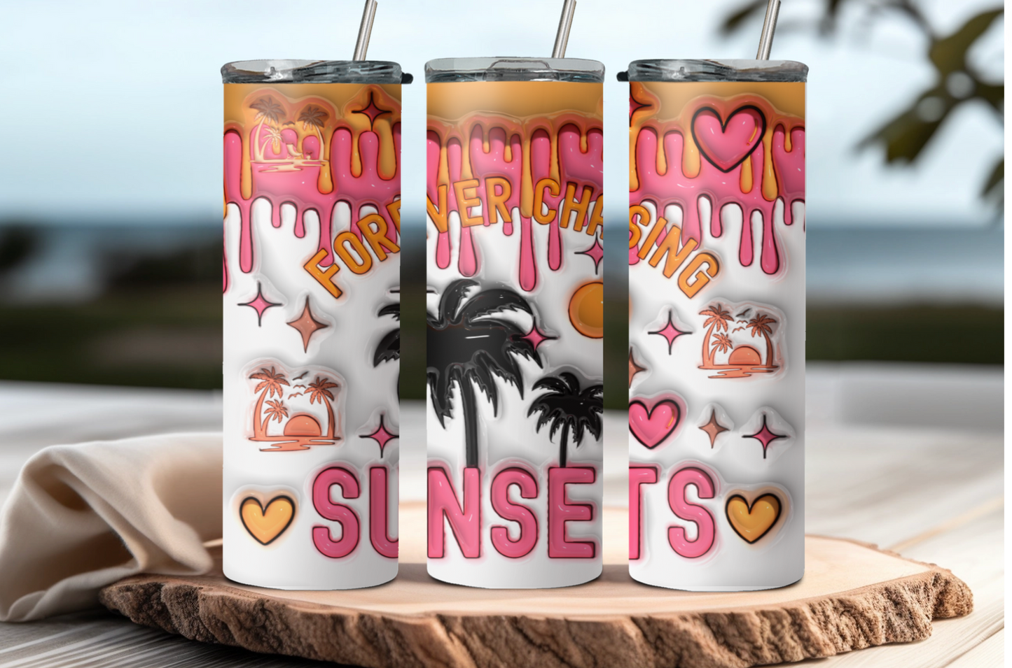Forever Chasing Sunsets 20oz Tumbler