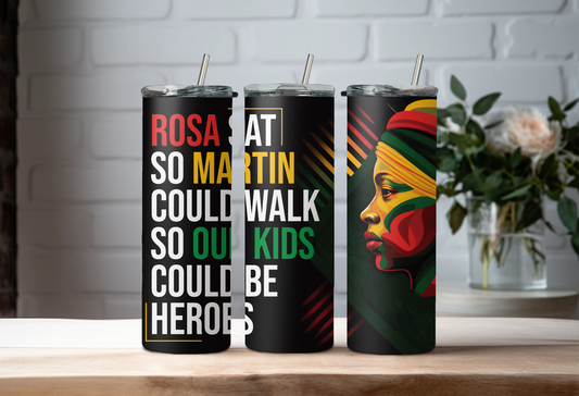 Black Heroes 20oz Tumbler