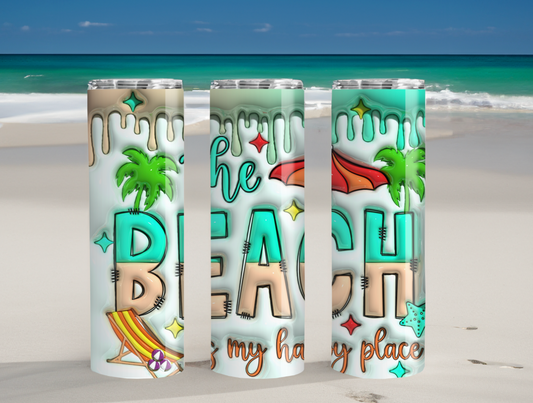 The Beach Is My Happy Place 20oz Tumbler
