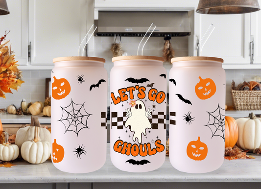 Lets Go Ghouls 16oz Libbey Glass