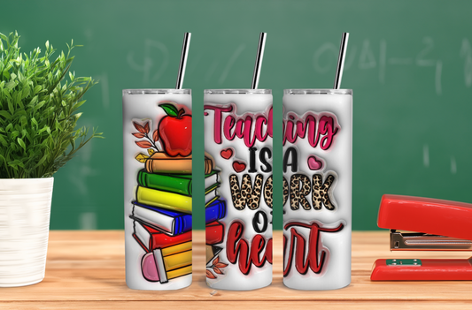 Teacher's Heart 20oz Tumbler