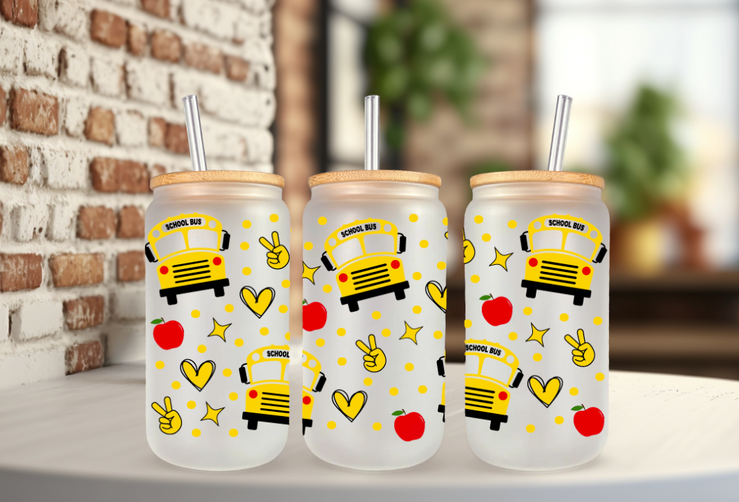 School Bus 16oz Libbey