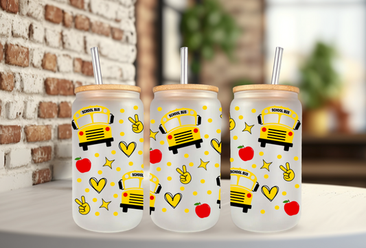 School Bus 16oz Libbey
