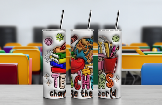 Teachers Change the World 20oz Tumbler